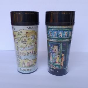 Starbucks Vintage 1990s Travel Cups / Mugs Made in USA 16 oz